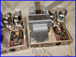 Pair Vintage Dynaco Dynakit Mark III 6550 Tube Mono Block Amplifiers Restored