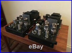 Pair of Bogen MO-100 Mono Block Vacuum Tube Amplifiers. Custom Audiophile Mods