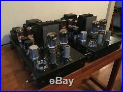 Pair of Bogen MO-100 Mono Block Vacuum Tube Amplifiers. Custom Audiophile Mods