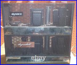 Pair of Dynaco Dynakit Mk. IV mono block tube amplifier 6CA7 / EL34 III ST70