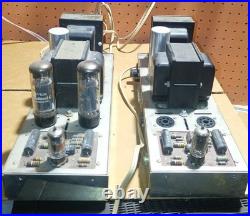 Pair of Dynaco Dynakit Mk. IV mono block tube amplifier 6CA7 / EL34 III ST70