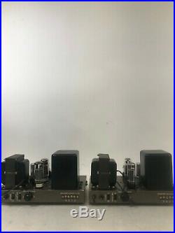 Pair of Eico HF-35 Mono Block Tube Amplifiers 30 WPC Restored