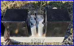 Pair of Fisher 50A / 50-A Mono Block 6L6 tube amplifiers