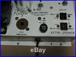 Pair of Vintage 6CA7/El84 Mono Block Tube Amplifier Rodgers Organ Model A-50