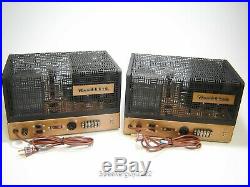 Pair of Vintage Heathkit W-5M Monoblock Tube Amplfiers w Peerless 16458 - KTB
