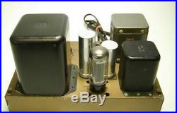 Pair of Vintage Heathkit W-5M Monoblock Tube Amplfiers with Covers - KT#1