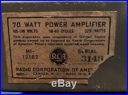 Pair of Vintage RCA MI-12182 Mono Block Tube Amplifiers