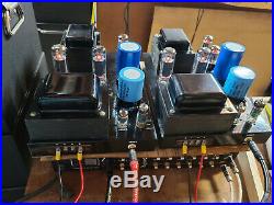 Quicksilver 8417 Monoblock Amplifiers Converted to EL34 Tubes