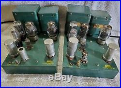 RARE PAIR of Altec A 340A Tube Power Amplifiers Peerless Audiophile Mono Blocks