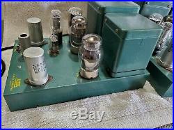 RARE PAIR of Altec A 340A Tube Power Amplifiers Peerless Audiophile Mono Blocks