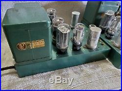 RARE PAIR of Altec A 340A Tube Power Amplifiers Peerless Audiophile Mono Blocks