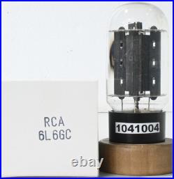 RCA 6L6GC Black Plate Side Ring Getter Made in U. S. A Amplitrex Tested Qty 1 Pc
