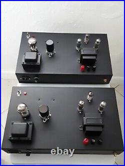 Rare Pair Don Allen El84 Monoblock Stereo Tube Amplifiers Free Shipping