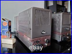 Rare Vintage Fisher 80az Mono Tube Amp Pair Awesome Sound Perfect Working