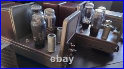 Rare Vintage Fisher 80az Mono Tube Amp Pair Awesome Sound Perfect Working