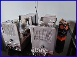 Rare Vintage Fisher 80az Mono Tube Amp Pair Awesome Sound Perfect Working