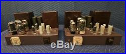 Rare Vintage Pair Fisher 55A Vacuum Tube Mono Block Amplifiers Classic Hifi