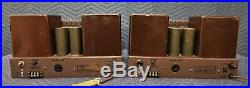 Rare Vintage Pair Fisher 55A Vacuum Tube Mono Block Amplifiers Classic Hifi