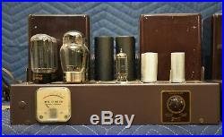 Rare Vintage Pair Fisher 55A Vacuum Tube Mono Block Amplifiers Classic Hifi