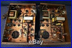 Rare Vintage Pair Fisher 55A Vacuum Tube Mono Block Amplifiers Classic Hifi