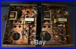 Rare Vintage Pair Fisher 55A Vacuum Tube Mono Block Amplifiers Classic Hifi