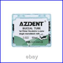 Set 3 Dental Orthodontic Buccal Tubes 1st Molar Roth 022 Bondable Monoblock