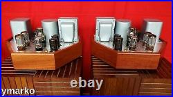 Stunning Mint pair of unique classic Mono Block vacuum tube Amplifier Monoblocks