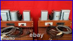 Stunning Mint pair of unique classic Mono Block vacuum tube Amplifier Monoblocks