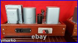 Stunning Mint pair of unique classic Mono Block vacuum tube Amplifier Monoblocks