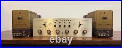 THE FISHER 400C Tube Stereo preamplifier and MODEL 100 Monoblock pair RARE 400-C