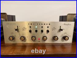THE FISHER 400C Tube Stereo preamplifier and MODEL 100 Monoblock pair RARE 400-C