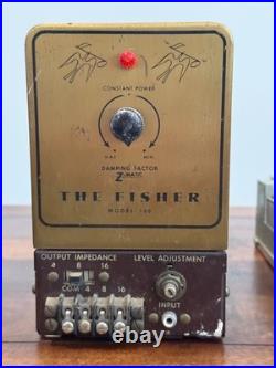 THE FISHER 400C Tube Stereo preamplifier and MODEL 100 Monoblock pair RARE 400-C