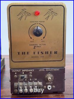 THE FISHER 400C Tube Stereo preamplifier and MODEL 100 Monoblock pair RARE 400-C