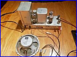 Tube Amp Allen Organ 20 Watt Mono Block With Volume Control 6L6GC Tested Video