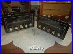 Tube Amplifier Mono Blocks Electrohome Chippendale Mk 3 6v6 P. P Tubes