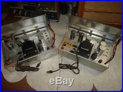 Tube Amplifier Mono Blocks Electrohome Chippendale Mk 3 6v6 P. P Tubes