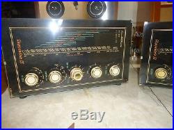 Tube Amplifier Mono Blocks Electrohome Chippendale Mk 3 6v6 P. P Tubes