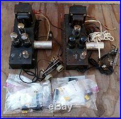 Tube Amplifier Pair Mono-blocks 6V6 PP Voice of Music VM with capacitor, resisto