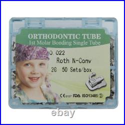 Tubos de ortodoncia Dental Orthodontic Buccal Tubes 1st 2nd Molar MBT Roth 022