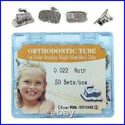 Tubos de ortodoncia Orthodontic Molar Tubes Dental Buccal Tube Bracket Roth MBT