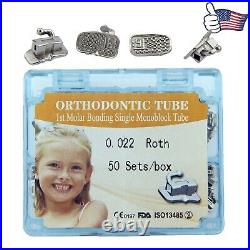 Tubos de ortodoncia Orthodontic Molar Tubes Dental Buccal Tube Bracket Roth MBT