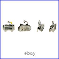 US 200Pcs Dental Orthodontic Buccal Tube Roth/MBT 022 1st 2nd Molar Bondable