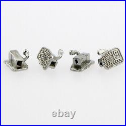 US 80Pcs Dental Orthodontic Buccal Tubes Brackets Monoblock Roth 022 1st Molar