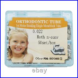 US Dental Orthodontic Buccal Tubes Roth MBT 022 1st 2nd Molar Bondable Single