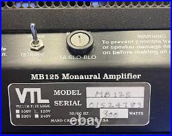 VTL MB125 Monoblock Power Amplifier Pair