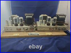 Very Rare Ampex 6L6 Monoblock Stereo Tube Amplifier Triad Transformers Hifi
