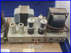 Very Rare Ampex 6L6 Monoblock Stereo Tube Amplifiers Triad Transformers Hifi
