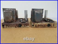 Vintage Dynaco Dynakit Mark III Monoblock Tube Amplifiers AS-IS FOR PARTS