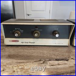 Vintage Heathkit Vacuum Tube Preamplifiers Monoblock Stereo HIFI Recapped AA-131