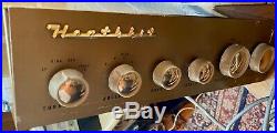 Vintage Heathkit W-5M Monoblock Tube Amplifiers w Cages Restored 16309 Peerless